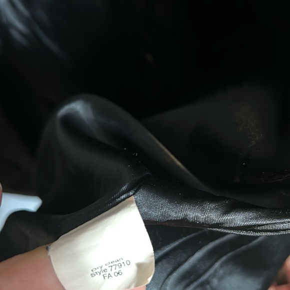 J. Crew Wool Lady Slim Coat Black with Brown Buttons size 4 from 2006 VTG - Picture 10 of 11